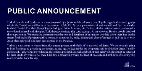 Public Announcement