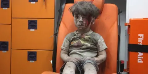 Three Photos of Kids in Syria