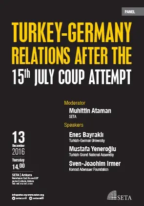 Turkey-German Relations after the 15th July Coup Attempt