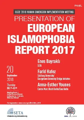 OSCE Human Dimension Implementation Meeting 2018 | Presentation of European Islamophobia Report 2017