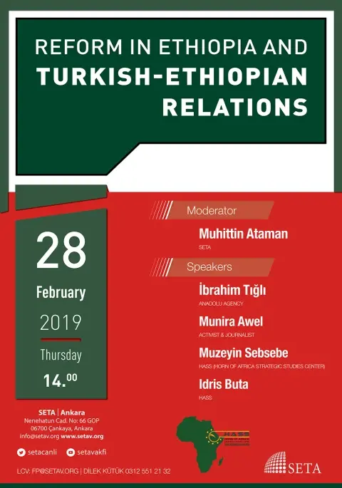 Panel: Reform in Ethiopia and Turkish-Ethiopian Relations