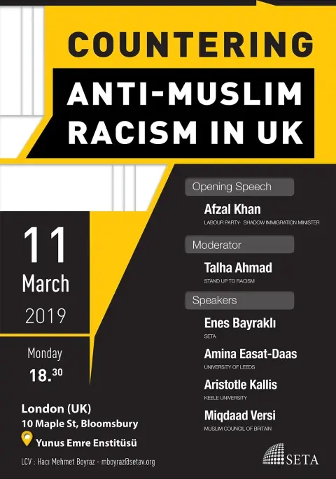 Panel: Countering Anti-Muslim Racism in the UK