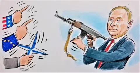 Russia’s Vladimir Putin pulls the trigger