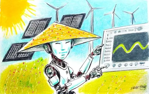 Role of virtual power plants in AI R&D in a technopolar world order