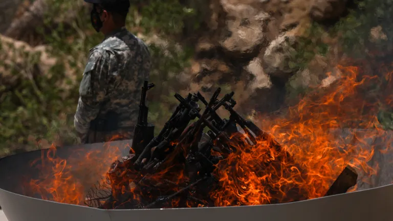 First group of PKK terrorists destroy weapons in northern Iraq