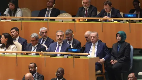 A high-level international conference at the UN Headquarters focused on resolving the Palestine issue