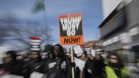 Students held a Protest in Washington DC against ICE and Trump administration