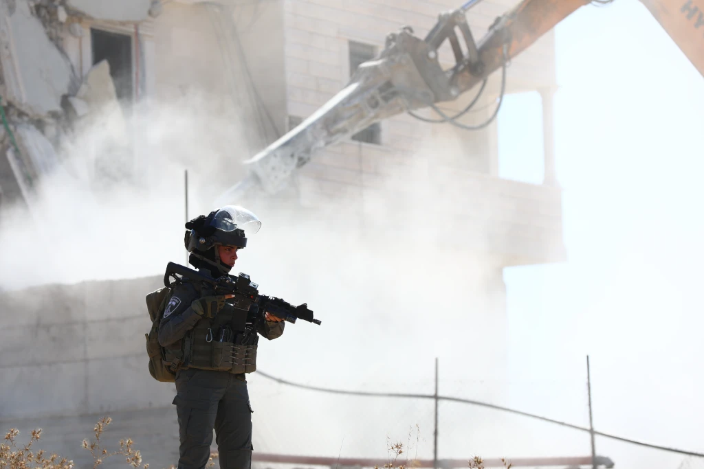 Israeli army demolishes two-story Palestinian house in West Bank"
