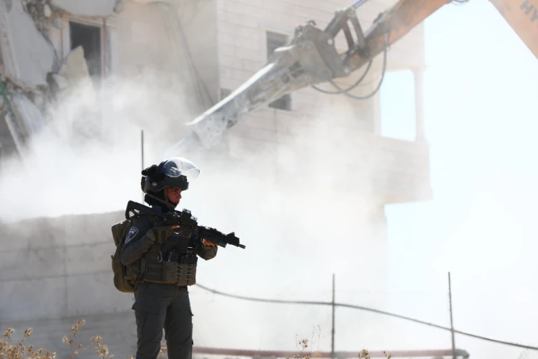 Israeli army demolishes two-story Palestinian house in West Bank