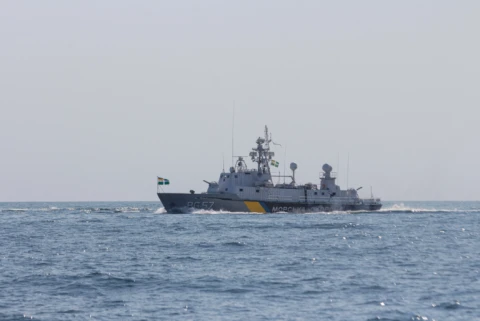 A military ship of the Naval Forces of Ukraine A military ship of the Naval Forces of Ukraine