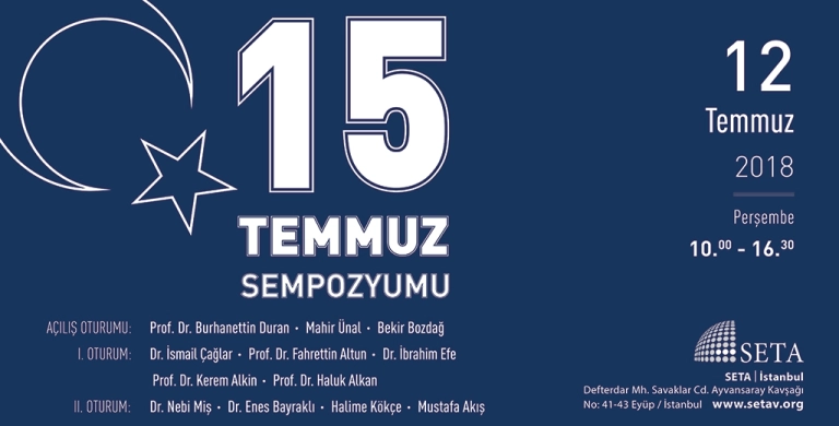 15 Temmuz Sempozyumu Program Akışı
