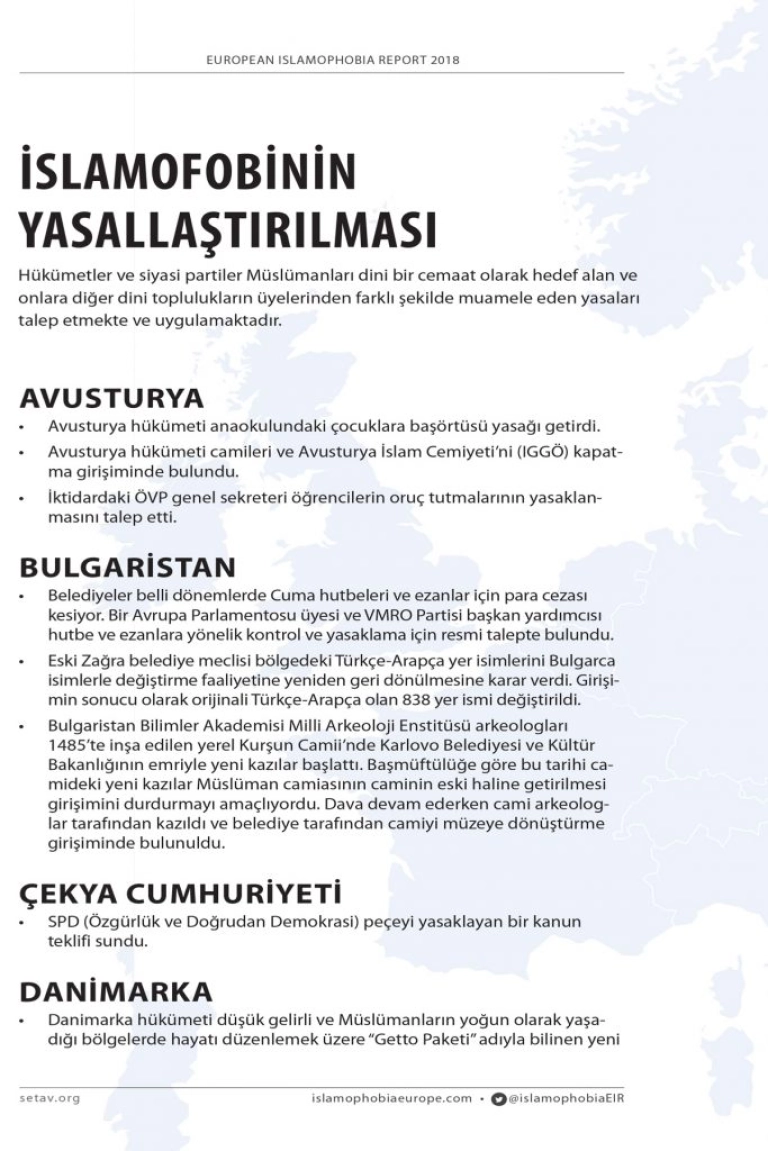 İslamofobinin Yasallaştırılması | #EIR2018