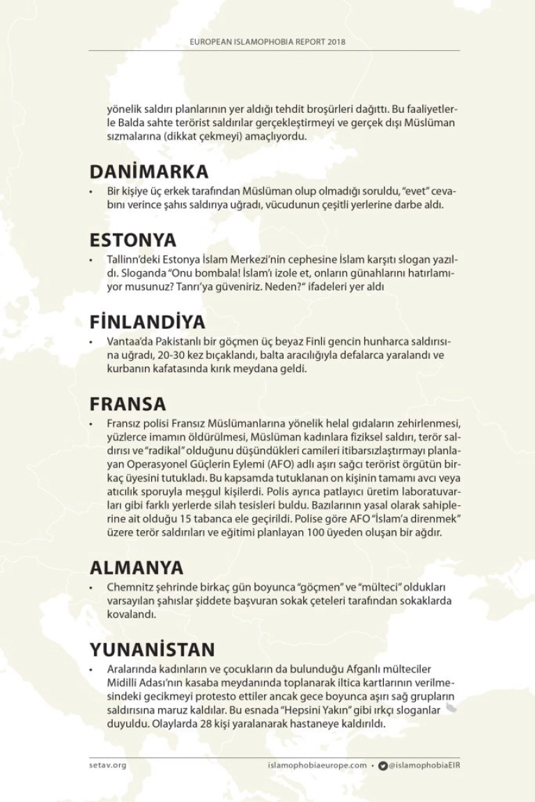 Avrupa'da Müslümanlara Karşı Şiddet | #EIR2018