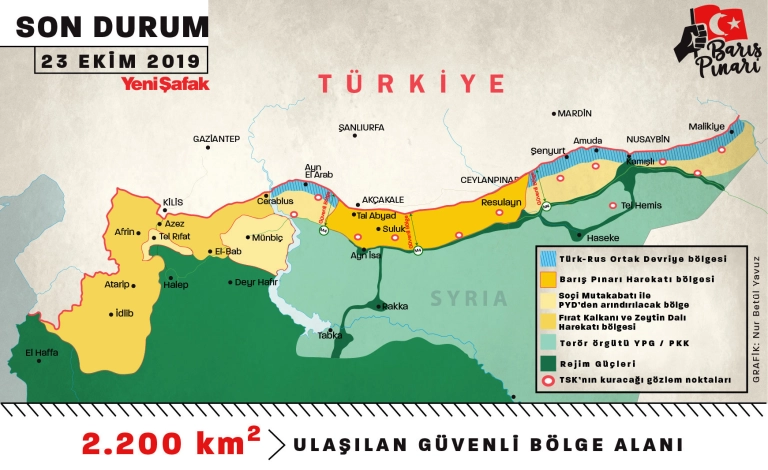 Barış Pınarı Harekatında Son Durum: 23 Ekim