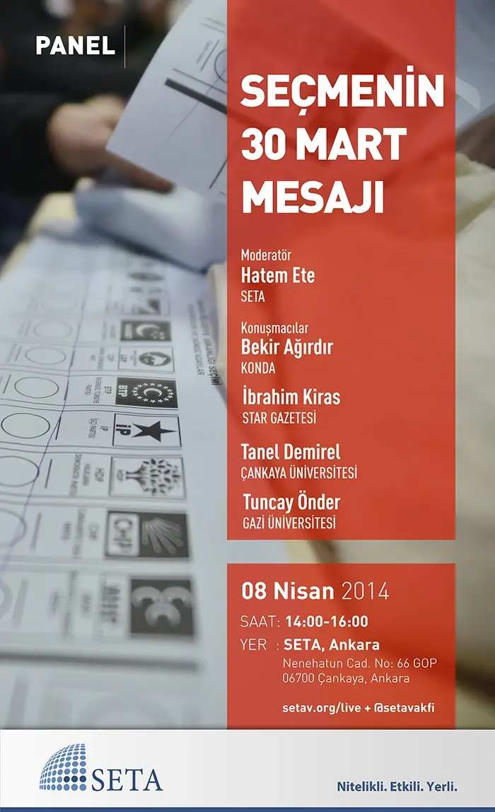 Seçmenin 30 Mart Mesajı
