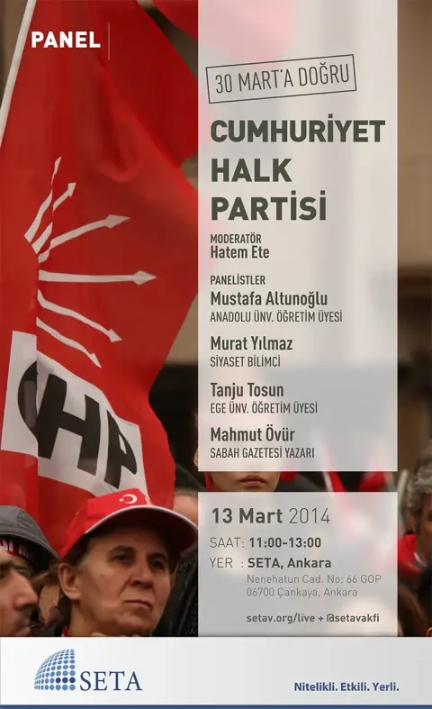 30 Mart’a Doğru Cumhuriyet Halk Partisi