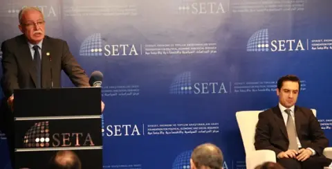 Filistin Dışişleri Bakanı El-Maliki SETA’da konuştu