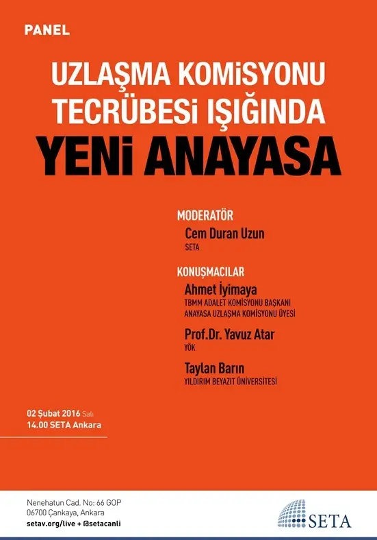 Uzlaşma Komisyonu Tecrübesi Işığında Yeni Anayasa