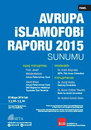 Avrupa İslamofobi Raporu 2015 Sunumu