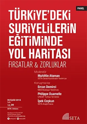 Türkiye’deki Suriyelilerin Eğitiminde Yol Haritası