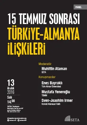 15 Temmuz Sonrası Türkiye-Almanya İlişkileri