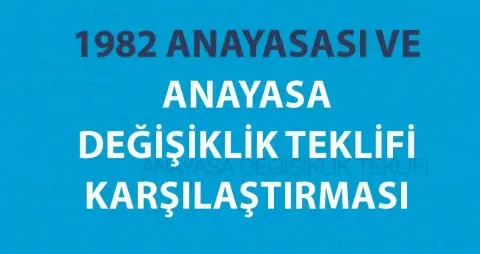 1982 Anayasası ve Anayasa Değişiklik Teklifi Karşılaştırması