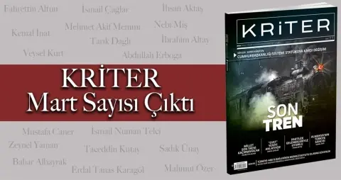 Kriter Dergisinin Mart Sayısı Çıktı