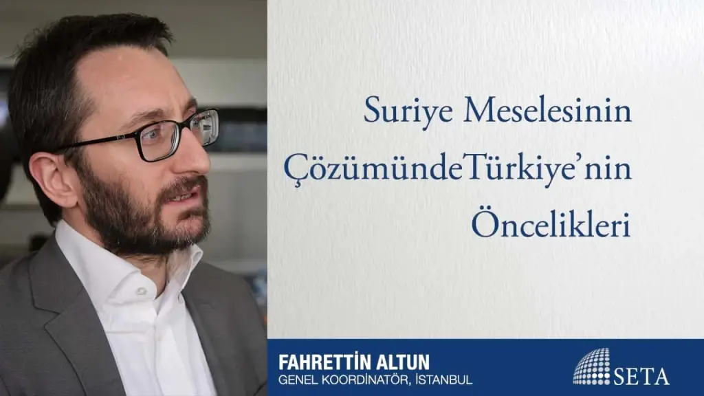Suriye Meselesinin Çözümünde Türkiye’nin Öncelikleri