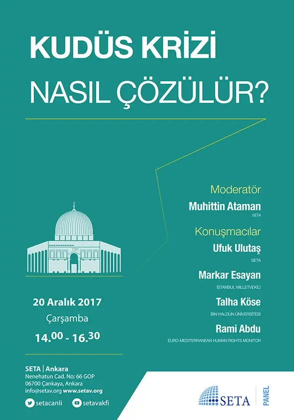 Panel: Kudüs Krizi Nasıl Çözülür?