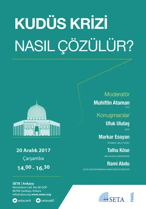 Panel: Kudüs Krizi Nasıl Çözülür?