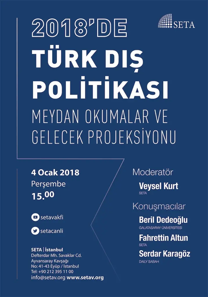 Panel | 2018’de Türk Dış Politikası: Meydan Okumalar ve Gelecek Projeksiyonu