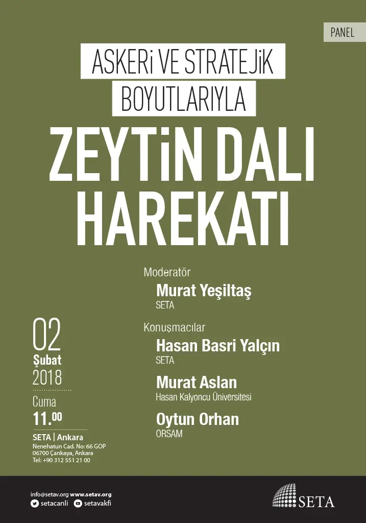 Panel: Askeri ve Stratejik Boyutlarıyla Zeytin Dalı Harekâtı