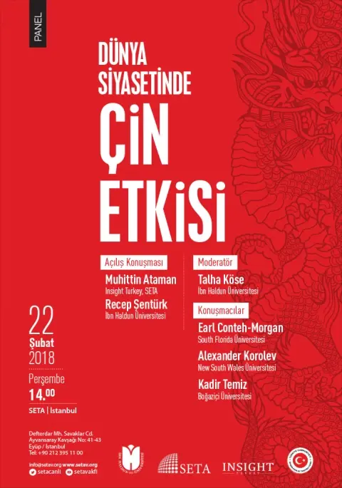 Panel: Dünya Siyasetinde Çin Etkisi