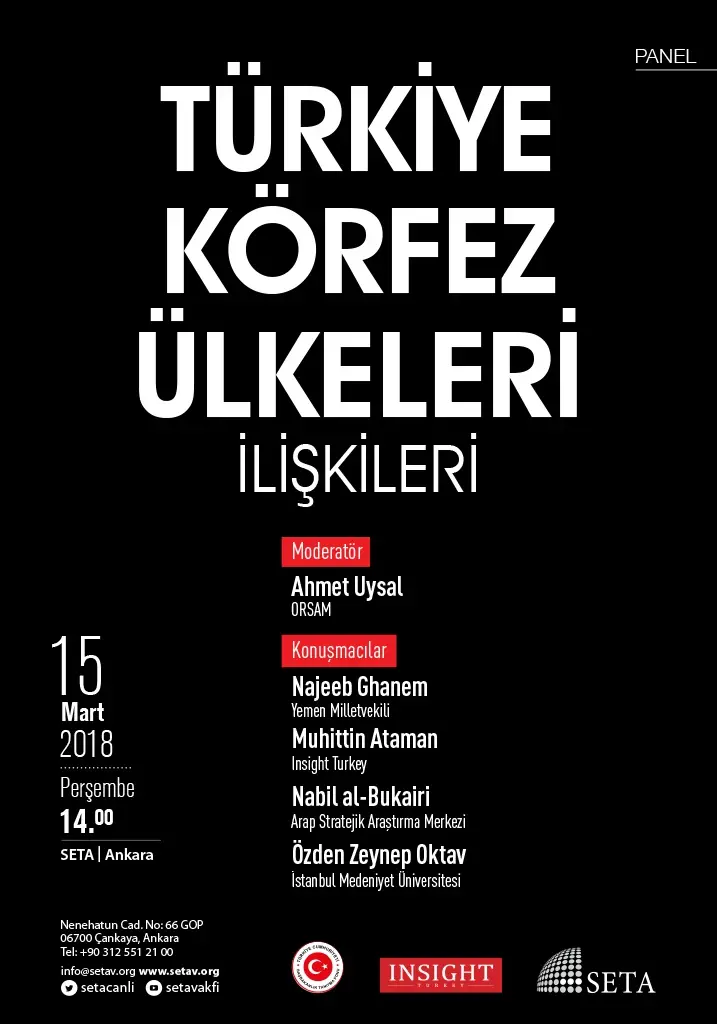 Panel: Türkiye ve Körfez Ülkeleri İlişkileri