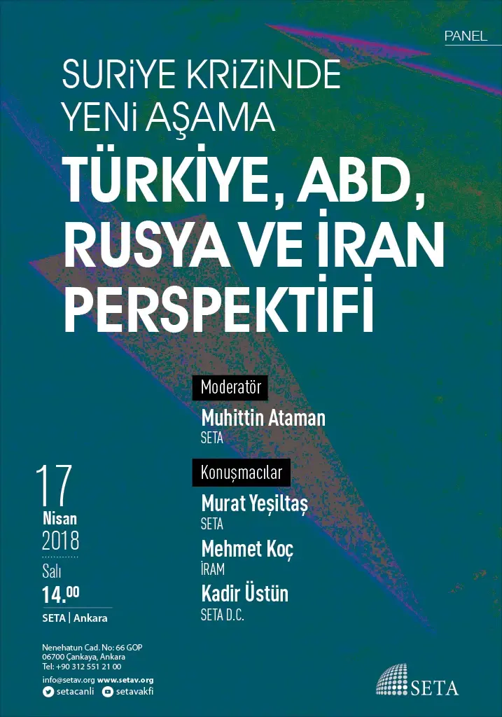 Panel | Suriye Krizinde Yeni Aşama: Türkiye, ABD, Rusya ve İran Perspektifi