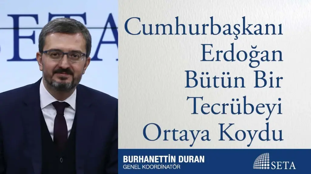 Cumhurbaşkanı Erdoğan Bütün Bir Tecrübeyi Ortaya Koydu