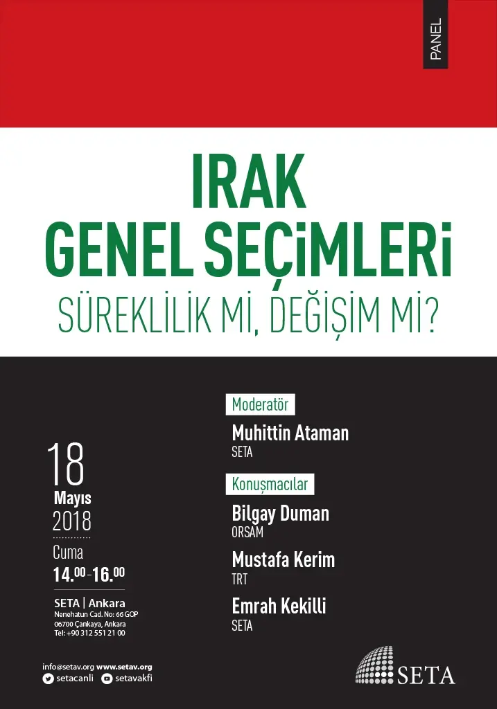 Panel | Irak Genel Seçimleri: Süreklilik mi, Değişim mi?
