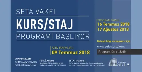 SETA 2018 Yaz Dönemi Kurs/Staj Programı Başlıyor
