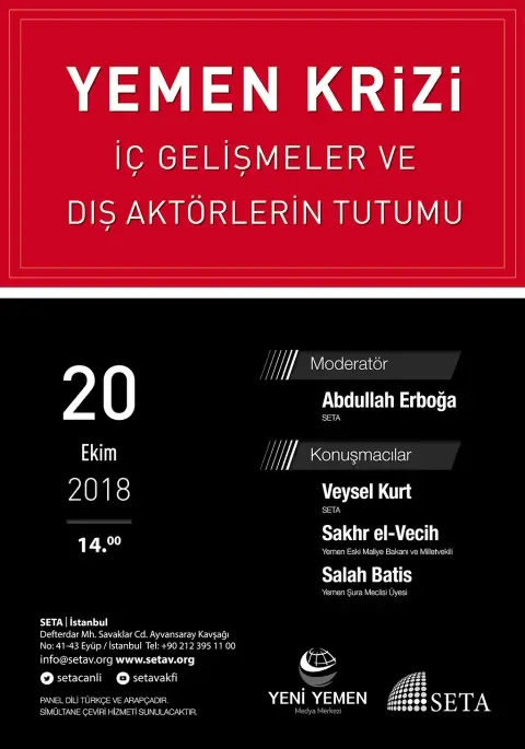 Panel: Yemen Krizi | İç Gelişmeler ve Dış Aktörlerin Tutumu