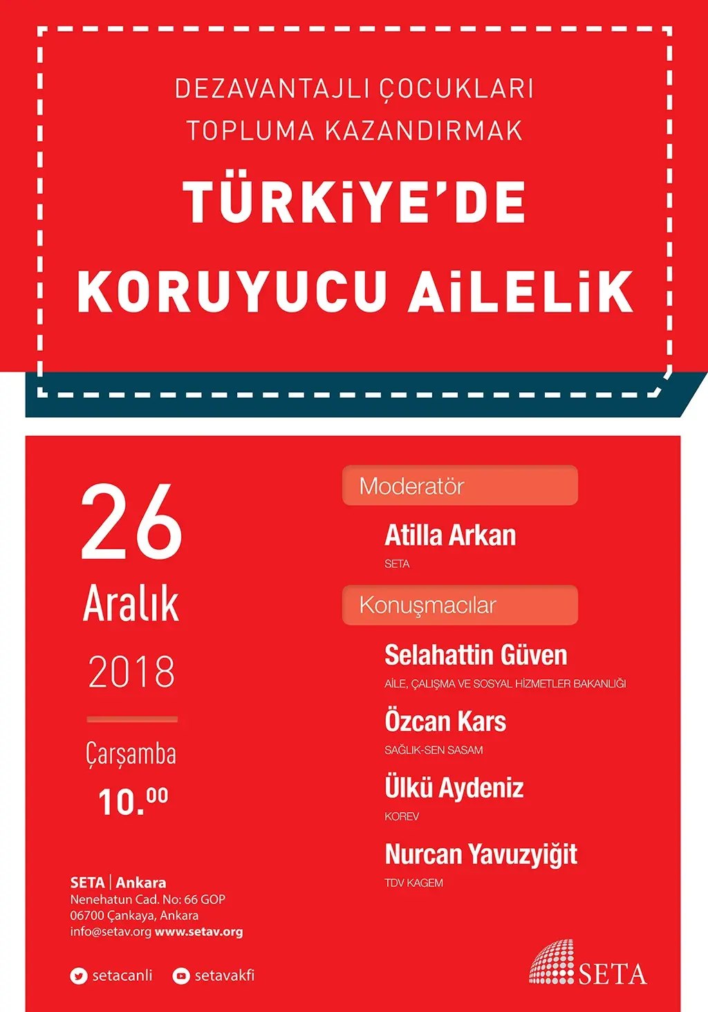 Panel: Dezavantajlı Çocukları Topluma Kazandırmak | Türkiye’de Koruyucu Ailelik