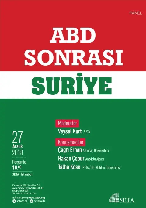 Panel: ABD Sonrası Suriye