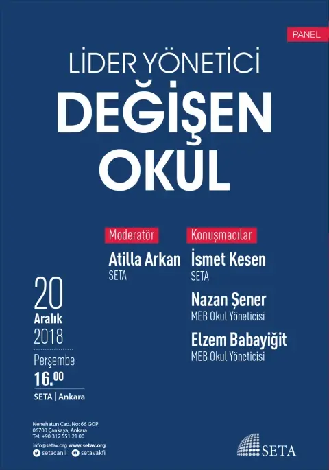 Panel: Lider Yönetici, Değişen Okul