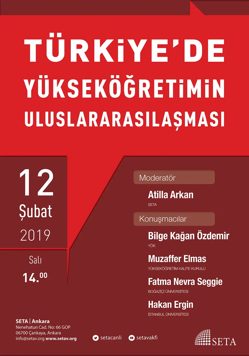 Panel: Türkiye’de Yükseköğretimin Uluslararasılaşması