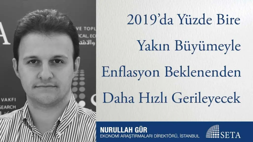 2019’da Yüzde Bire Yakın Büyümeyle Enflasyon Beklenenden Daha Hızlı Gerileyecek