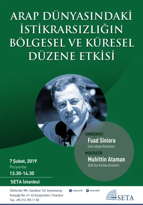 Panel: Arap Dünyasındaki İstikrarsızlığın Bölgesel ve Küresel Düzene Etkisi
