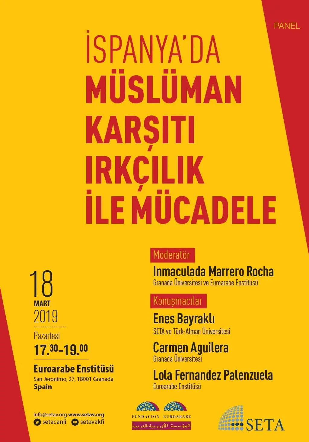Panel: İspanya’da Müslüman Karşıtı Irkçılık ile Mücadele