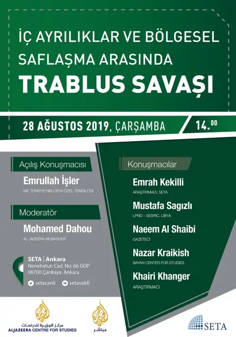 Panel: İç Ayrılıklar ve Bölgesel Saflaşma Arasında Trablus Savaşı