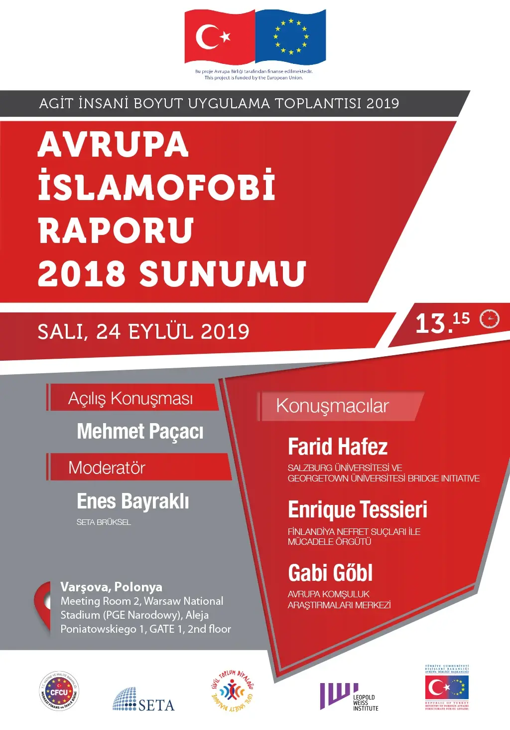 Avrupa İslamofobi Raporu 2018 Sunumu