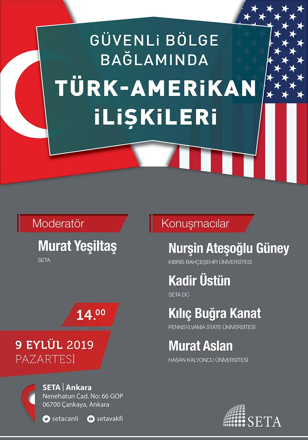 Panel: Güvenli Bölge Bağlamında Türk-Amerikan İlişkileri