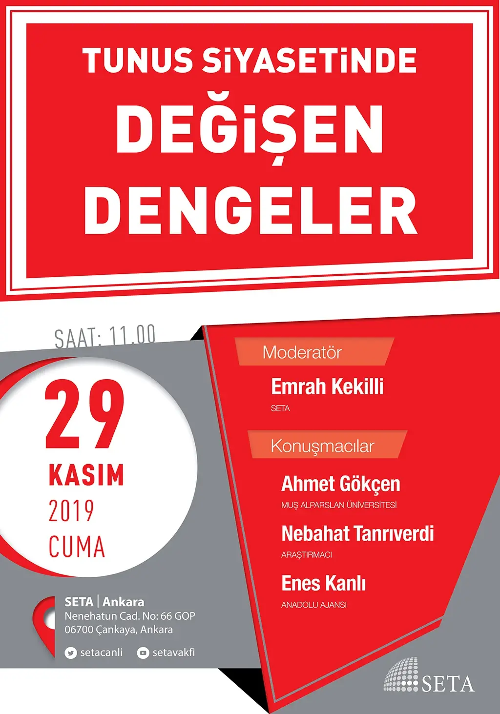 Panel: Tunus Siyasetinde Değişen Dengeler